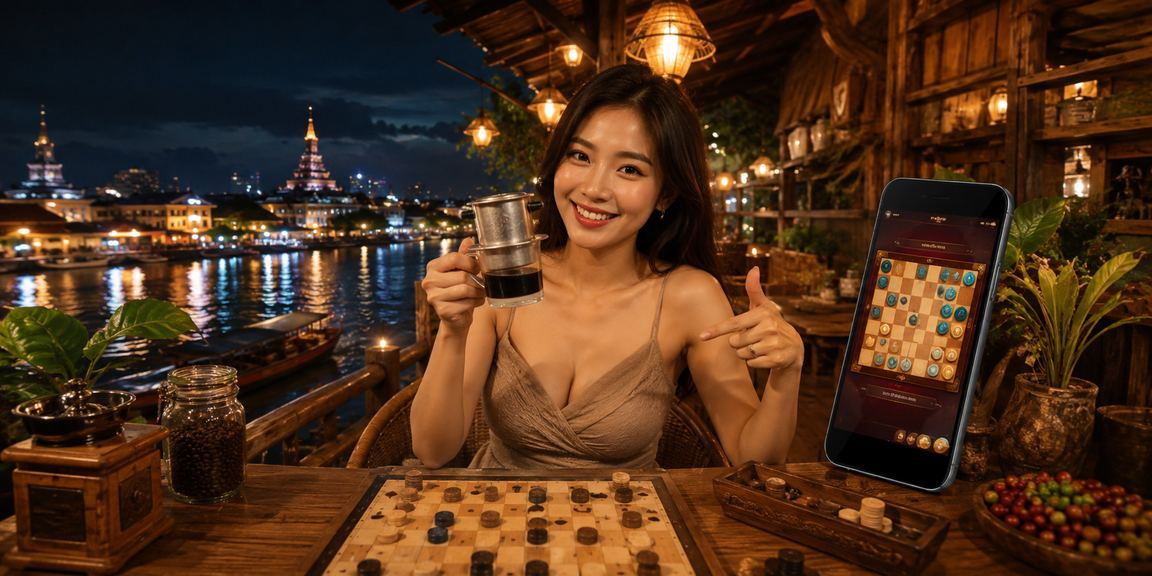 Người chơi tại vùng Mekong kiểm tra thông tin rút tiền trên điện thoại